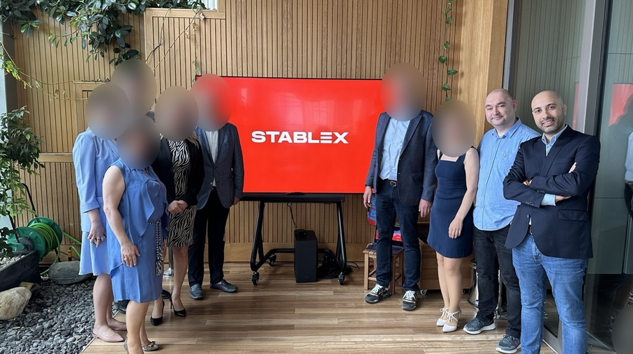 Orcun Onur with the Stablex team